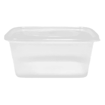 Plastic Microwaveable Containers & Lids (Pack of 25) - 3 Sizes Available