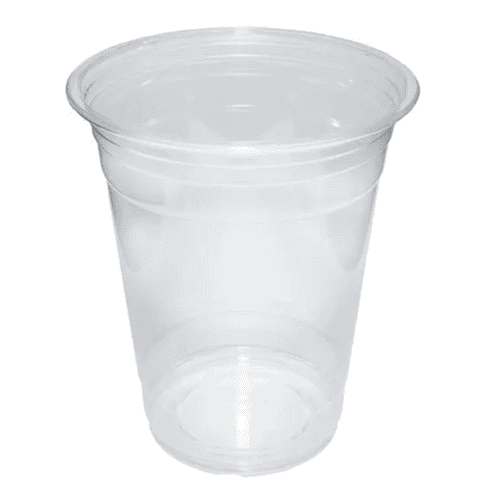 16oz Plastic Smoothie Cups & Lids Clear (50 Pack)