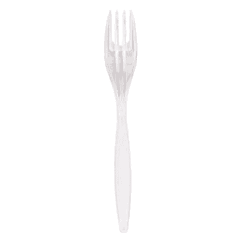 Clear Plastic Forks Heavy Duty (50 Pack)